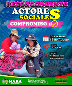 RECONOCIMIENTO A ACTORES SOCIALES